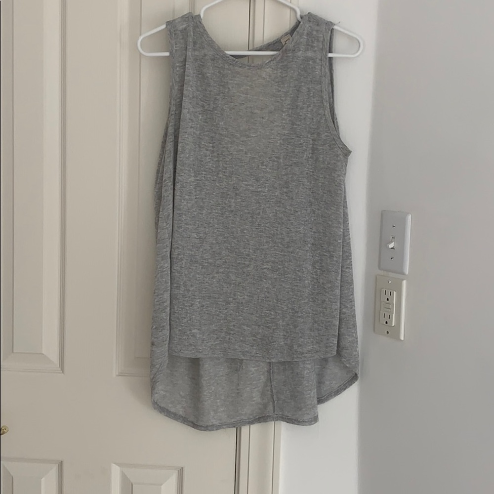 Gray Sleeveless Tank